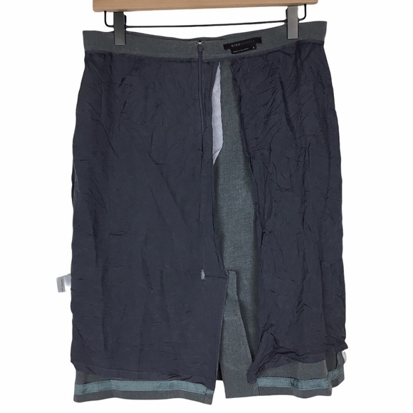 BCBGMAXAZRIA Skirt Pencil Solid Grey Career Work Suit Minimalist Neutral Size 6 - Picture 7 of 13